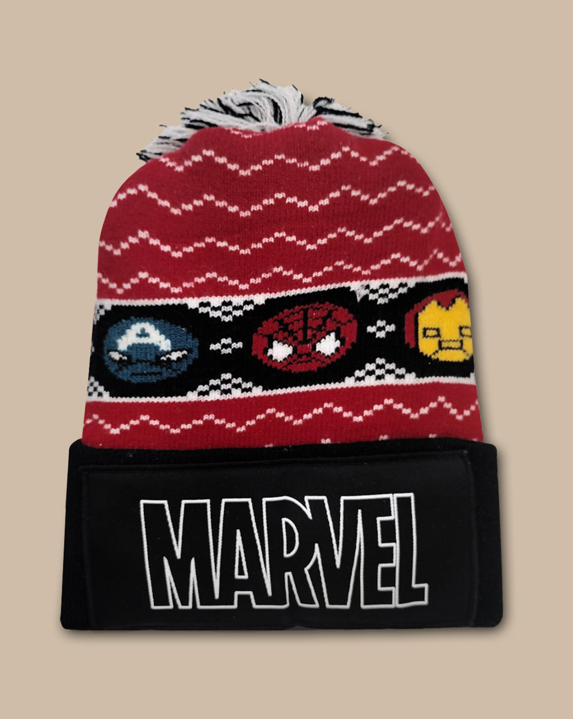 Avengers Printed Beanies For Kids Boys