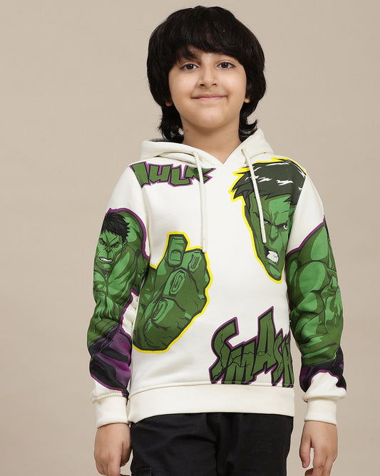 Avengers Printed Regular Fit Hoodie For Boys