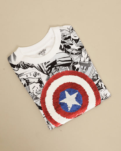 Avengers Printed Regular Fit Tshirt For Boys