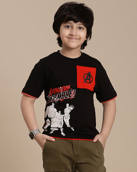 Avengers Printed Regular Fit Tshirt For Boys