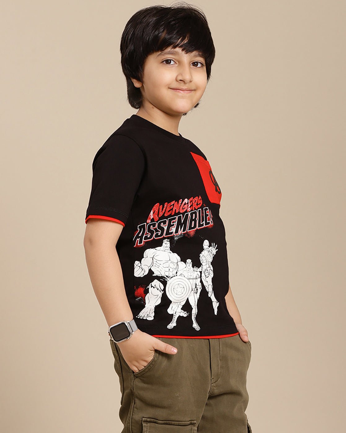 Avengers Printed Regular Fit Tshirt For Boys