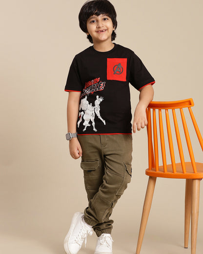 Avengers Printed Regular Fit Tshirt For Boys