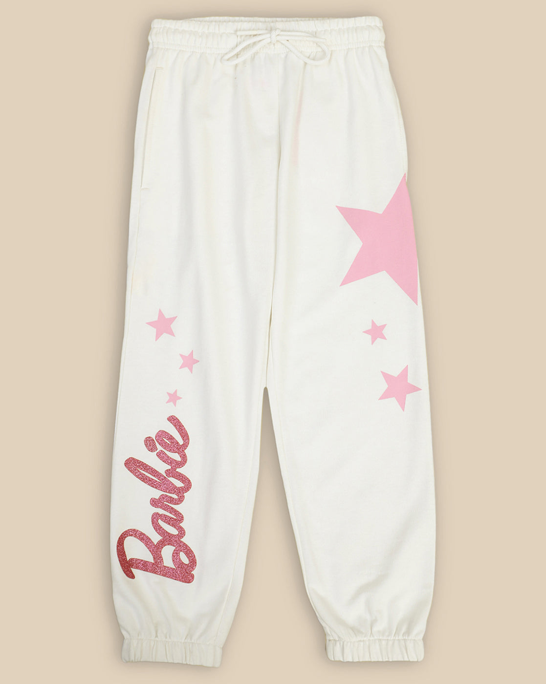 Barbie Printed Regular Fit Jogger For Girls