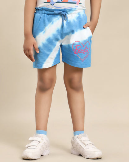 Barbie Printed Regular Fit Shorts For Girls