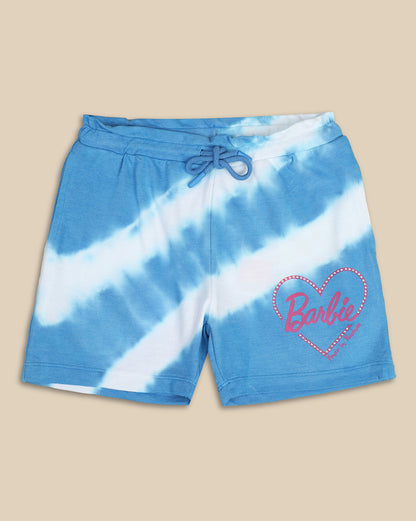 Barbie Printed Regular Fit Shorts For Girls