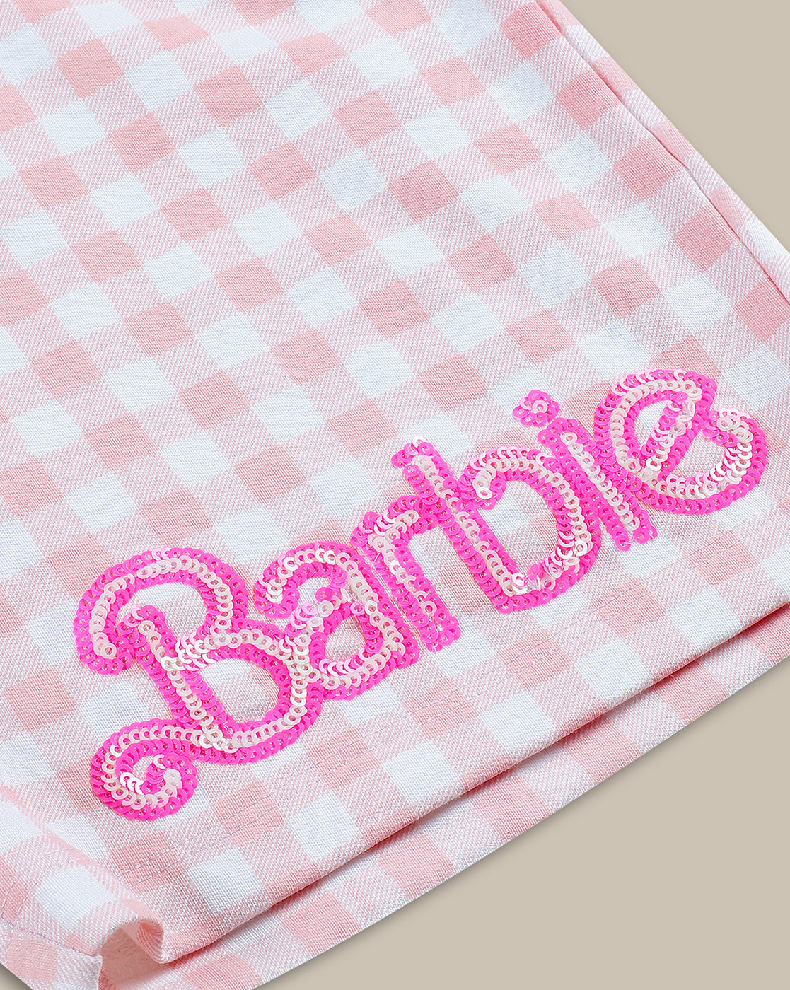 Barbie Printed Mid-Rise Shorts For Girls