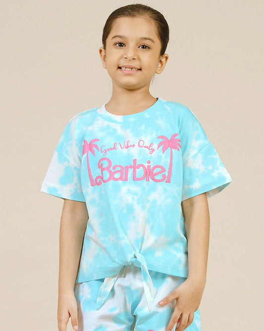 Barbie Printed Relaxed Fit Tshirt For Girls