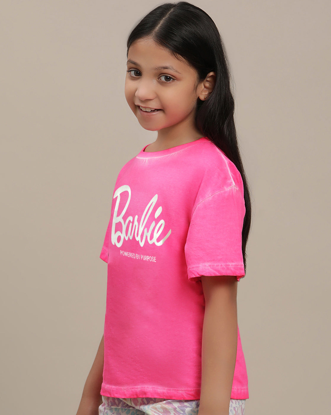 Barbie Printed Oversized fit Tshirt For Girls