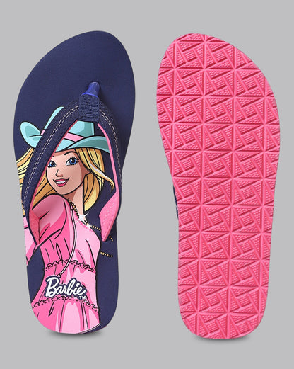 Barbie Printed Flip-Flop For Kids Girls