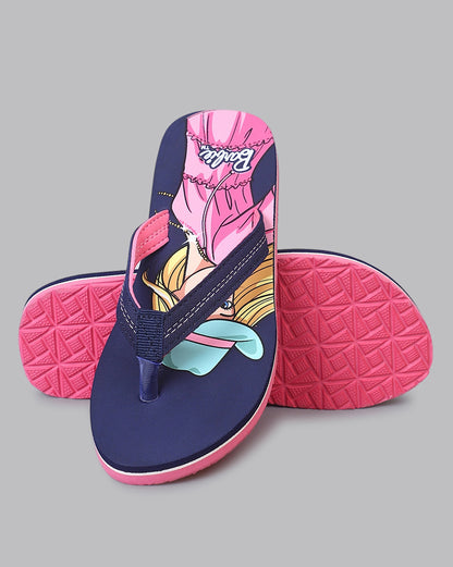 Barbie Printed Flip-Flop For Kids Girls