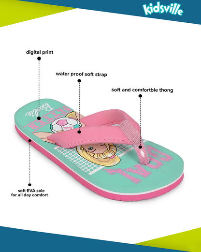 Barbie Flipflops For Kids Girls