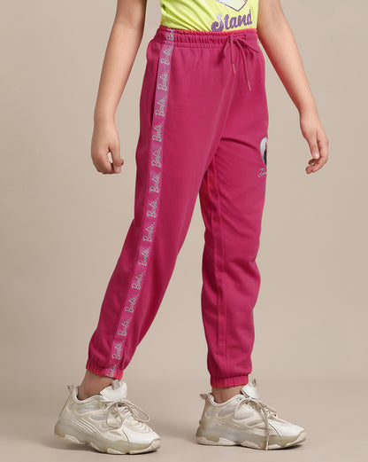 Barbie Regular Fit Jogger For Girls