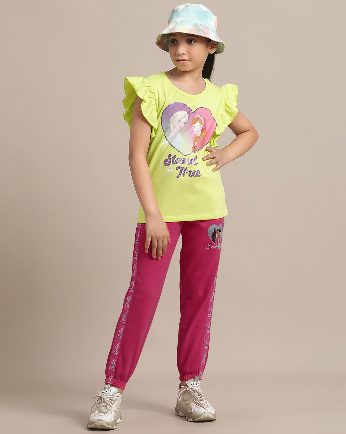 Barbie Regular Fit Jogger For Girls