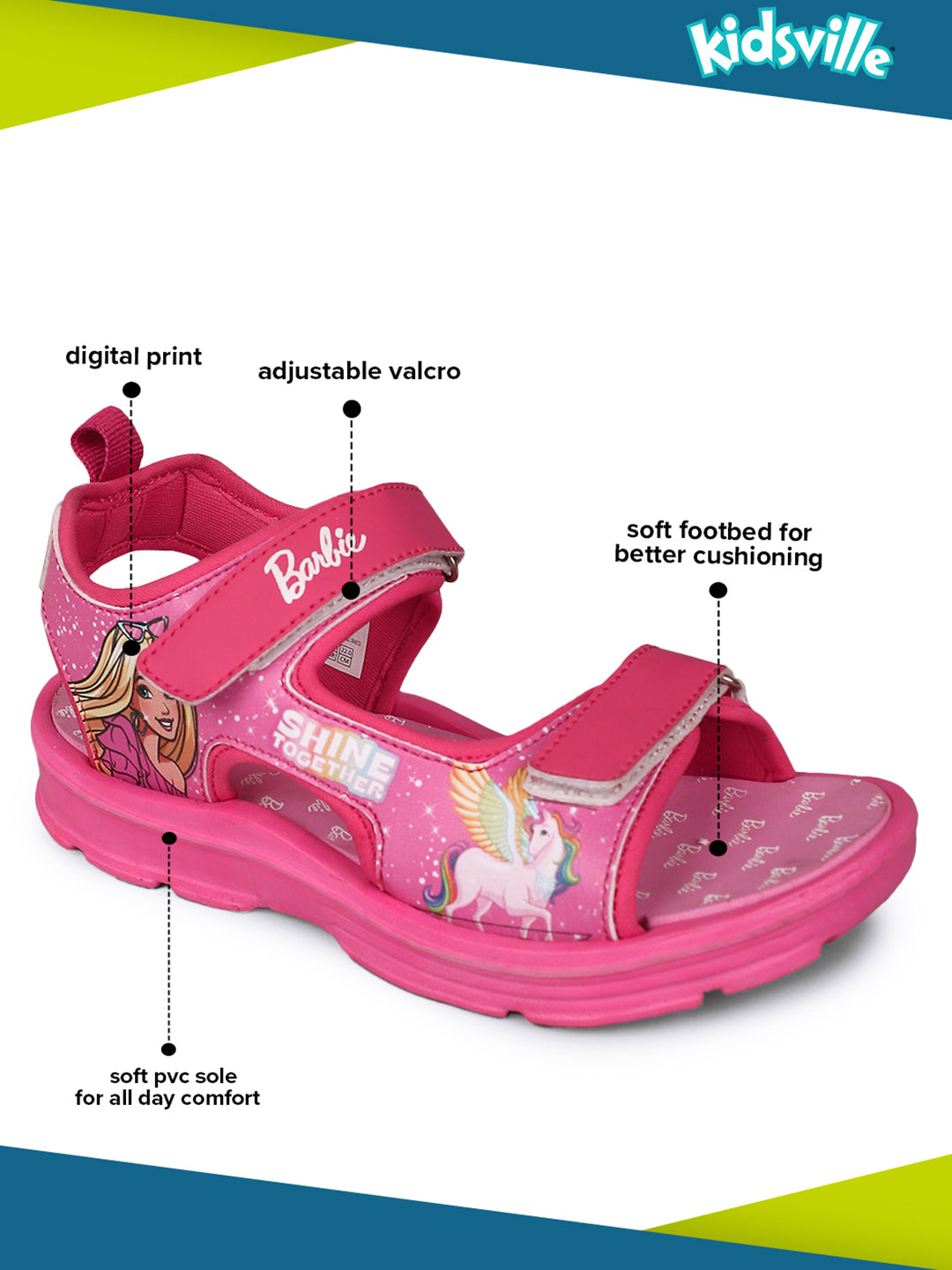 Barbie Sandals For Kids Girls