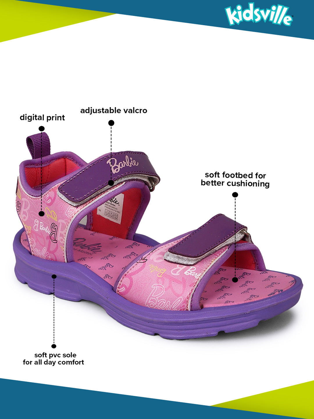 Barbie Sandals For Kids Girls