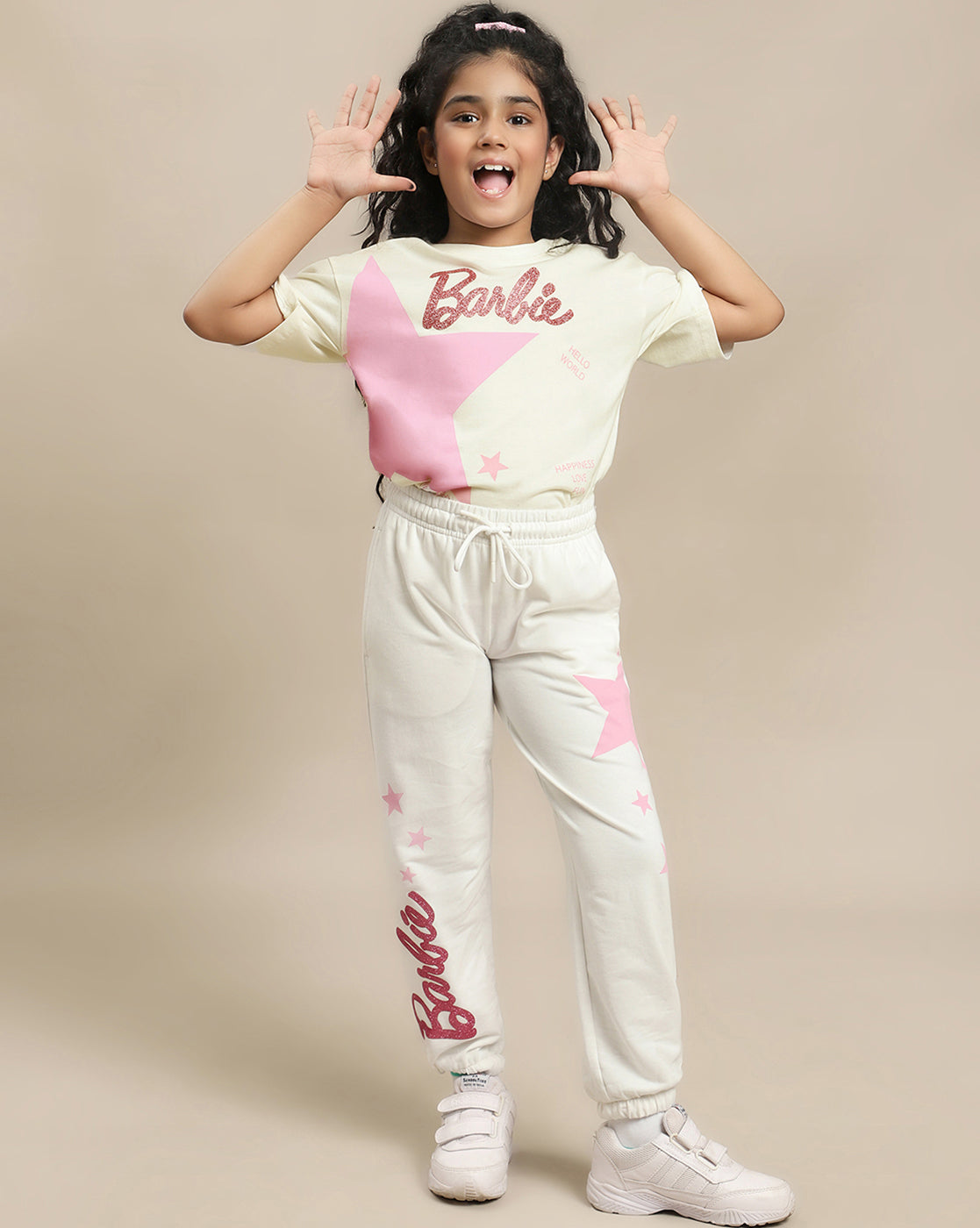 Barbie Printed Relaxed Fit Tshirt For Girls