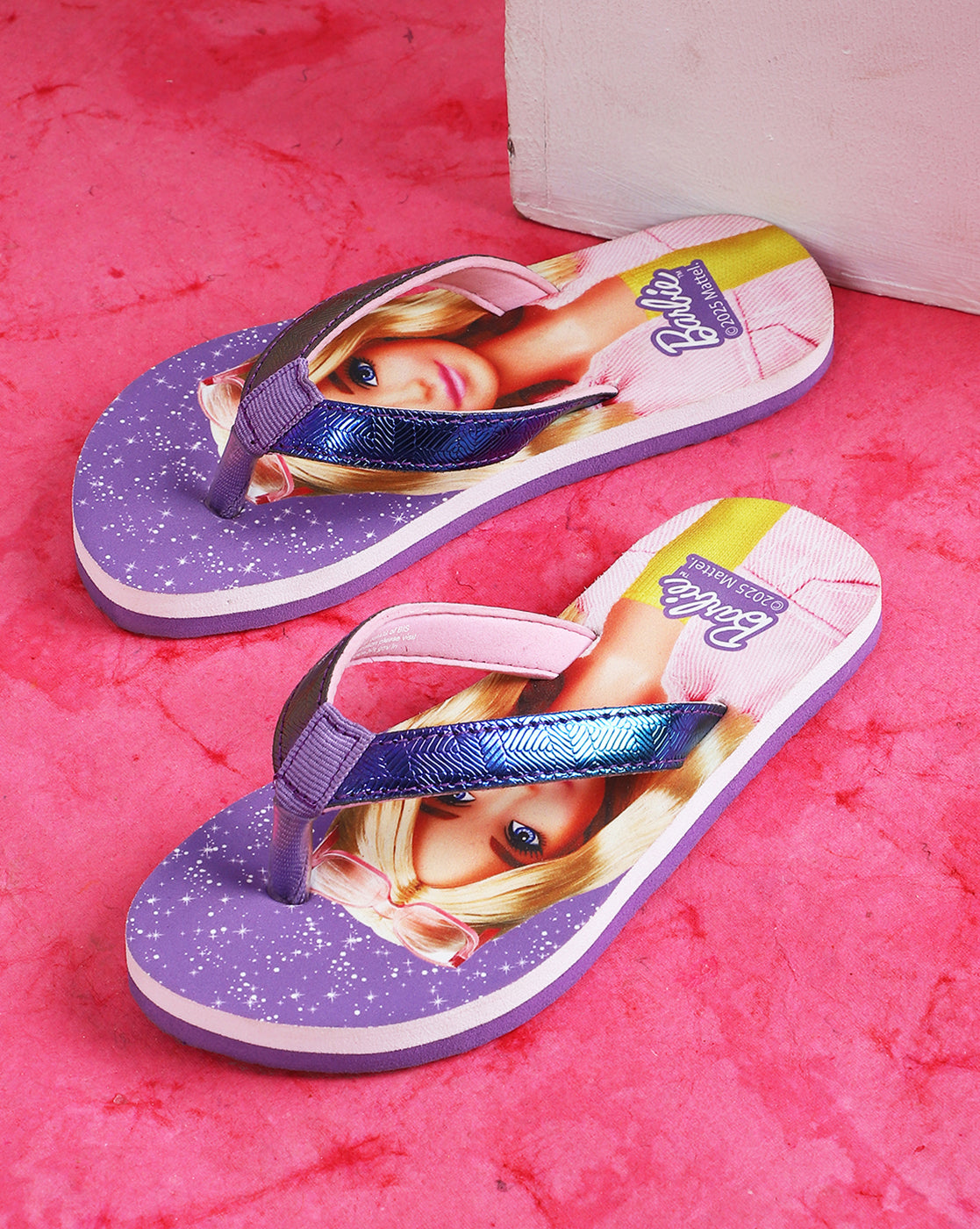 Barbie Printed Flip-Flop For Kids Girls