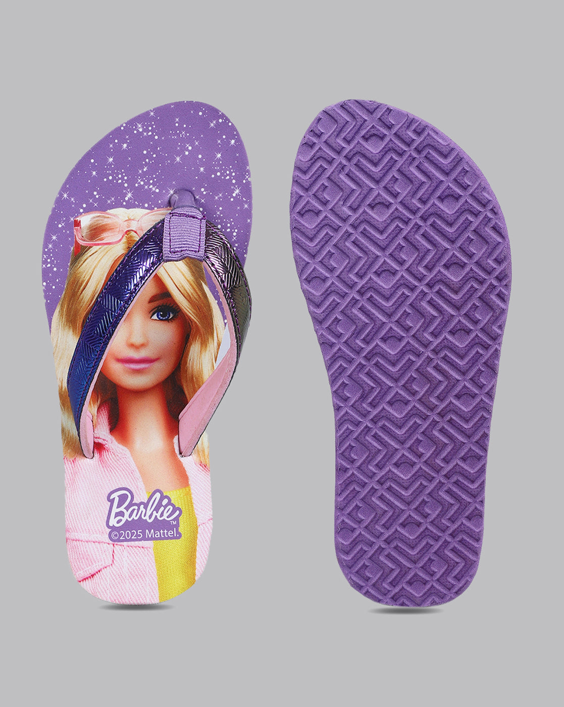 Barbie Printed Flip-Flop For Kids Girls