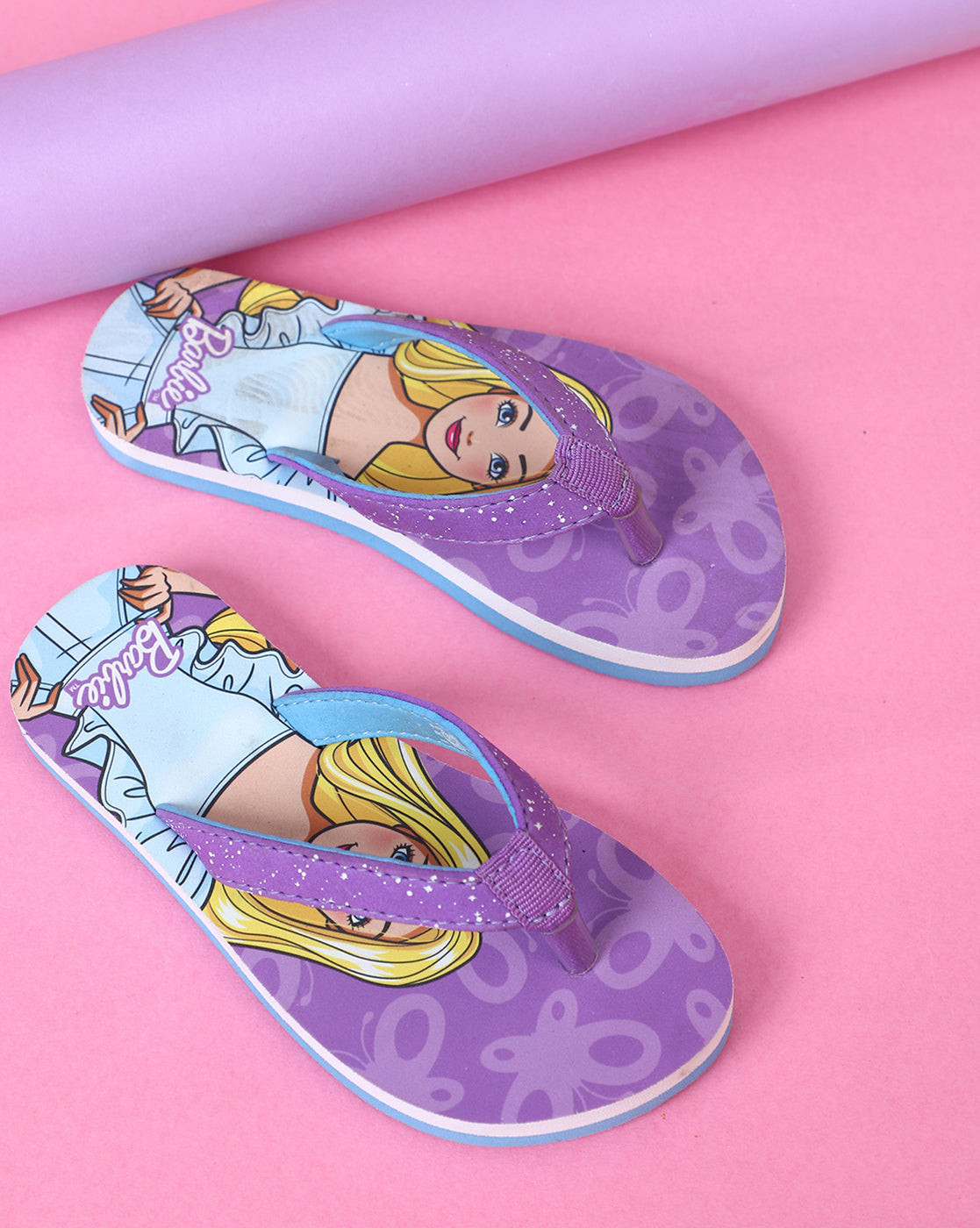 Barbie Printed Flip-Flop For Kids Girls