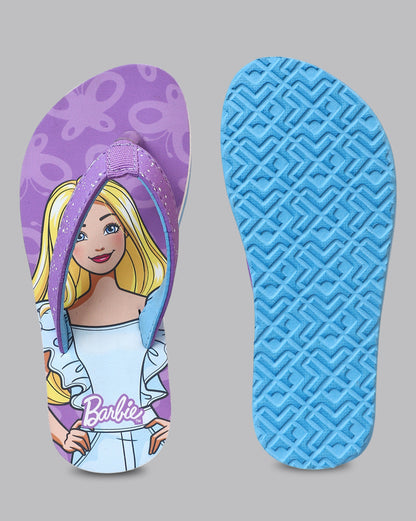 Barbie Printed Flip-Flop For Kids Girls