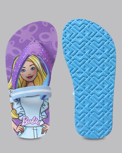 Barbie Printed Flip-Flop For Kids Girls