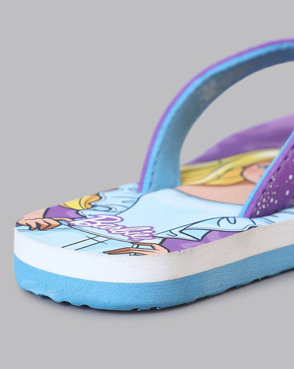 Barbie Printed Flip-Flop For Kids Girls