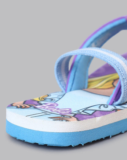 Barbie Printed Flip-Flop For Kids Girls