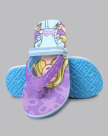 Barbie Printed Flip-Flop For Kids Girls