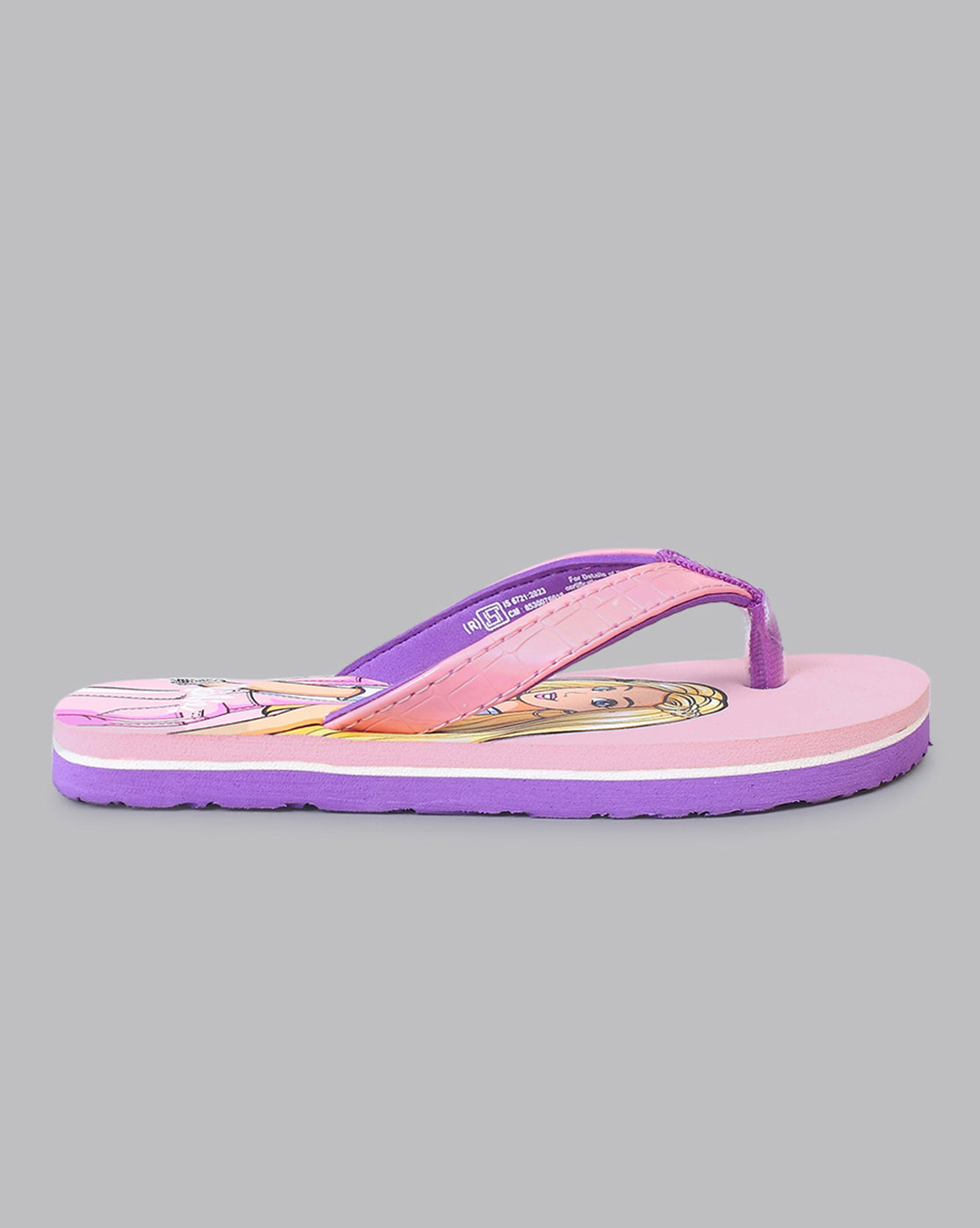 Barbie Printed Flip-Flop For Kids Girls