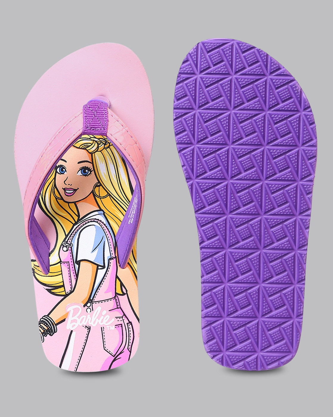 Barbie Printed Flip-Flop For Kids Girls