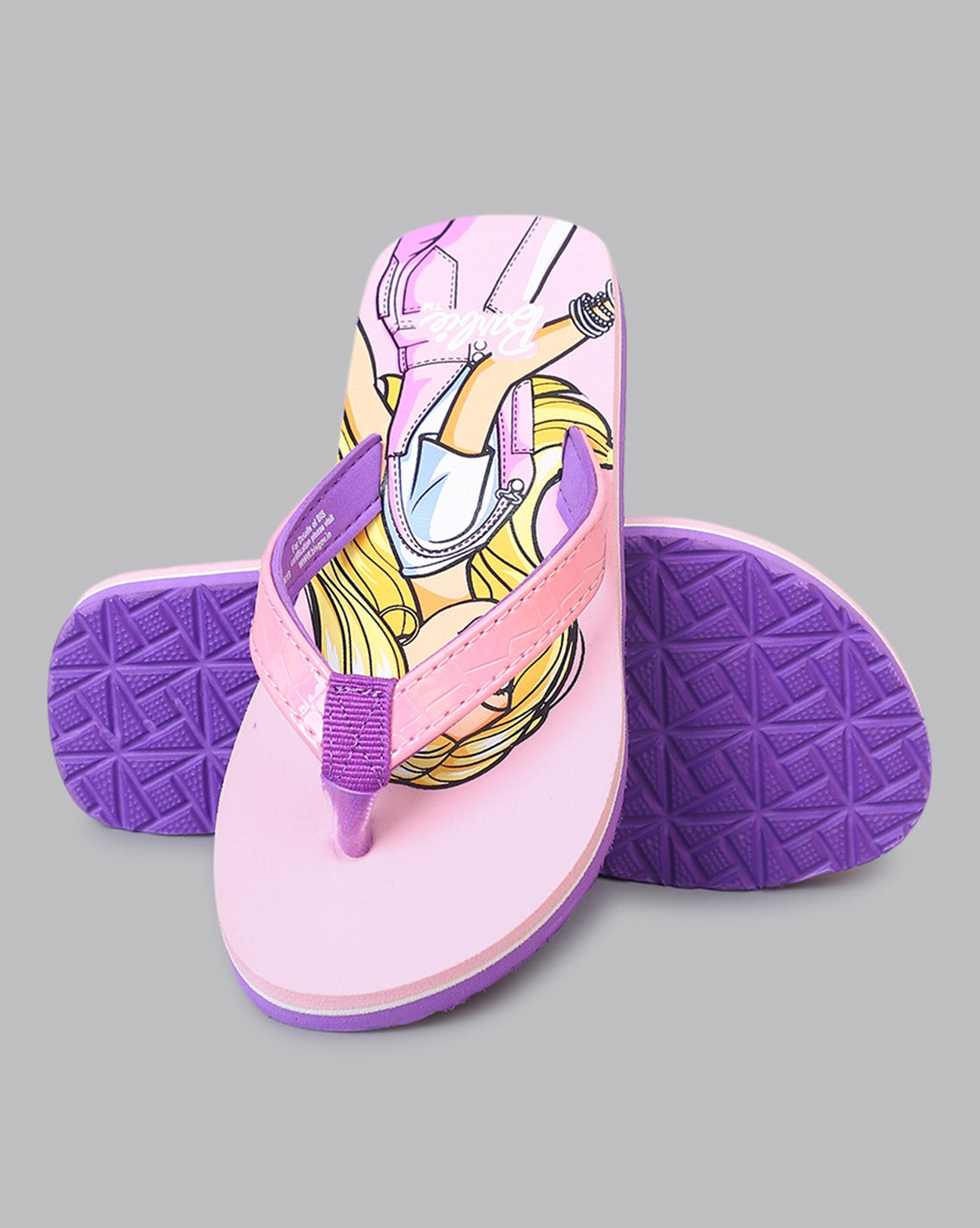 Barbie Printed Flip-Flop For Kids Girls