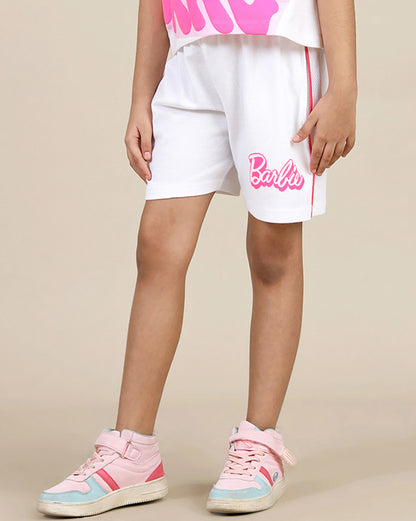 Barbie Printed Shorts For Girls