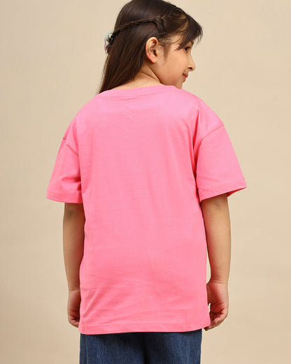 Barbie Printed Oversized Tshirt For Girls