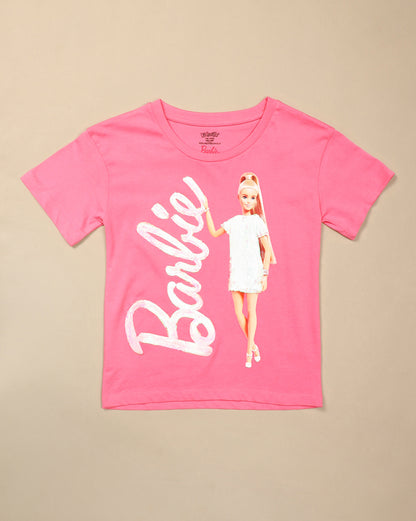 Barbie Printed Oversized Tshirt For Girls