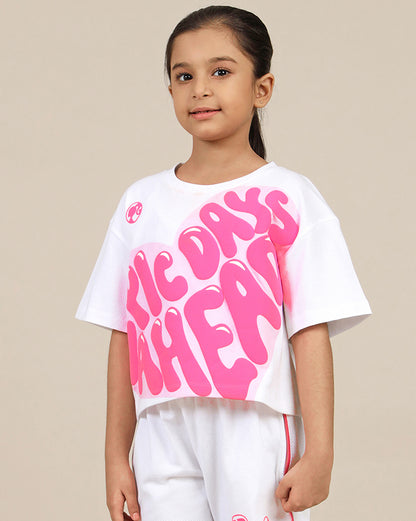 Barbie Printed Boxy Fit Tshirt For Girls