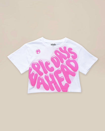 Barbie Printed Boxy Fit Tshirt For Girls