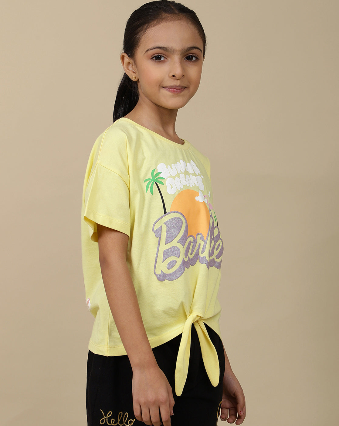 Barbie Printed oversized Fit Tshirt For Girls