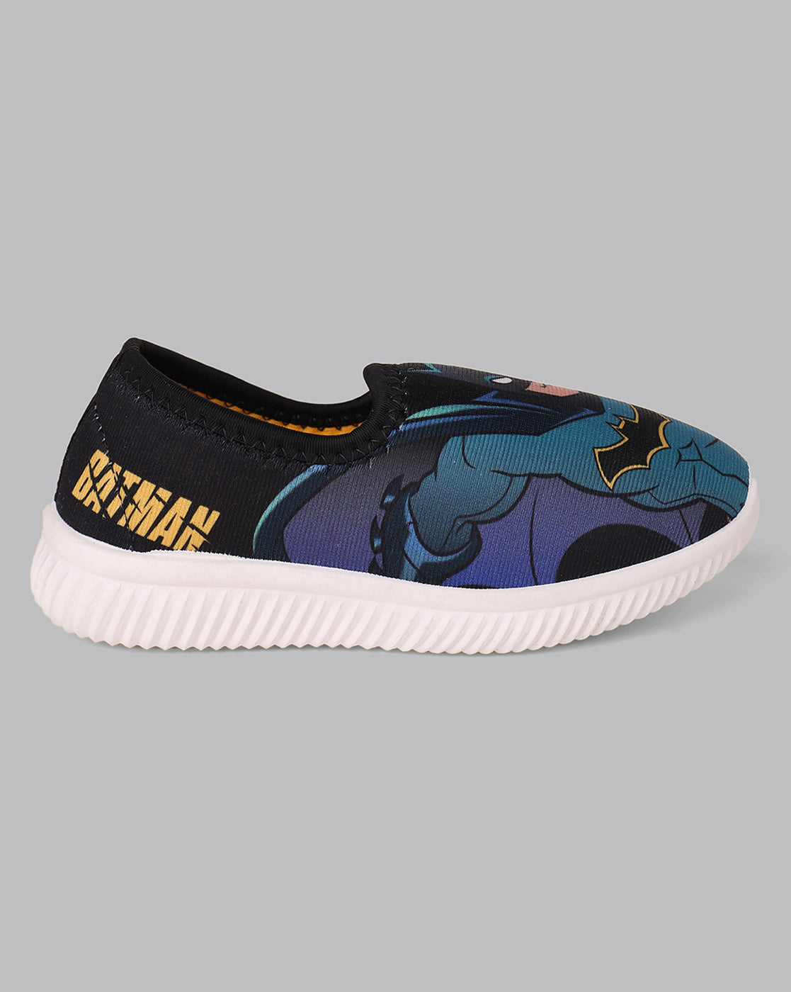 Kids Boys Batman Printed Black Shoes