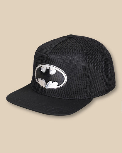 Kids Boys Batman Printed Black Caps