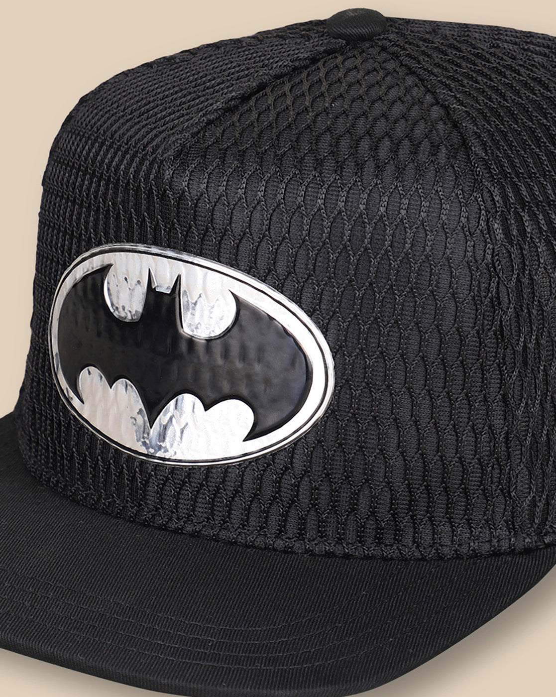 Kids Boys Batman Printed Black Caps