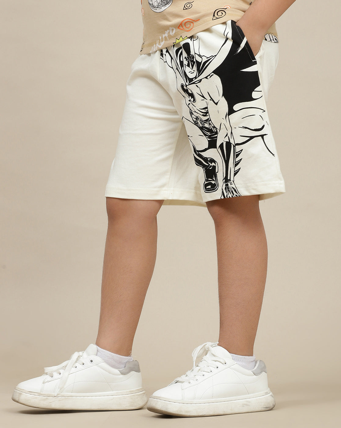 Batman Printed Regular Fit Shorts For Boys