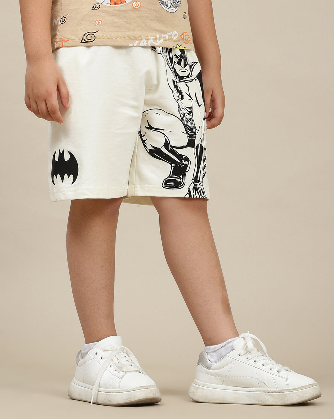 Batman Printed Regular Fit Shorts For Boys