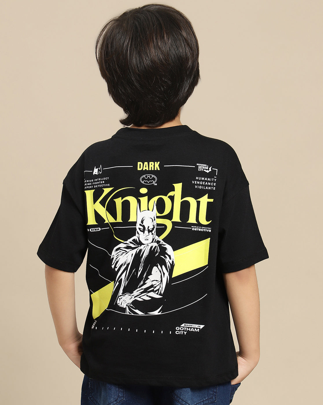 Batman Printed Regular Fit Tshirt For Boys