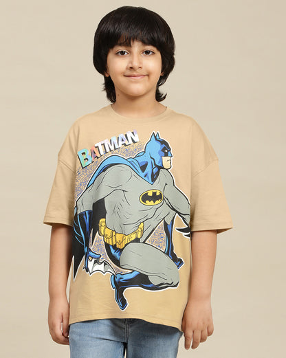 Batman Printed Oversized Tshirt For Boys