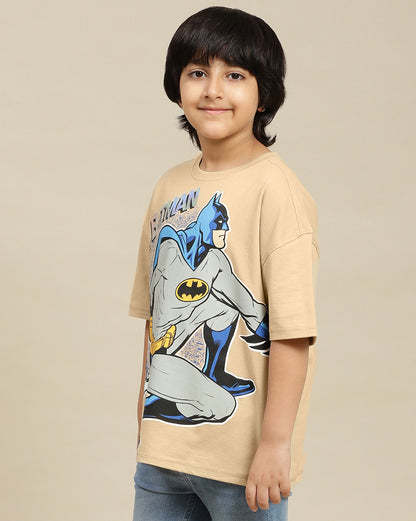 Batman Printed Oversized Tshirt For Boys