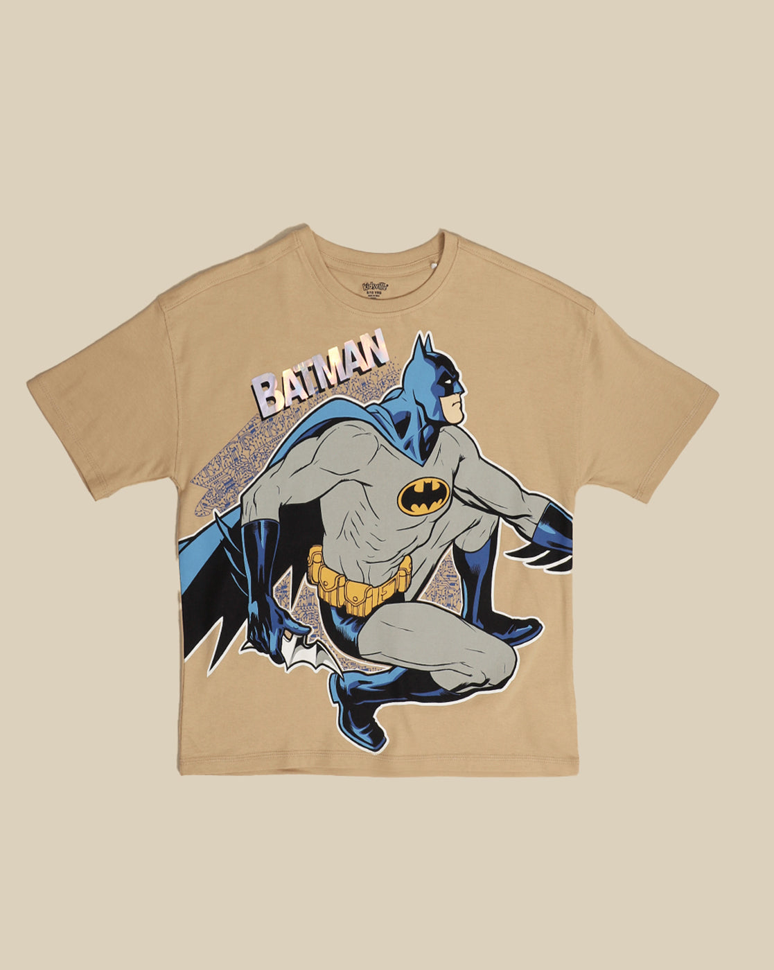 Batman Printed Oversized Tshirt For Boys