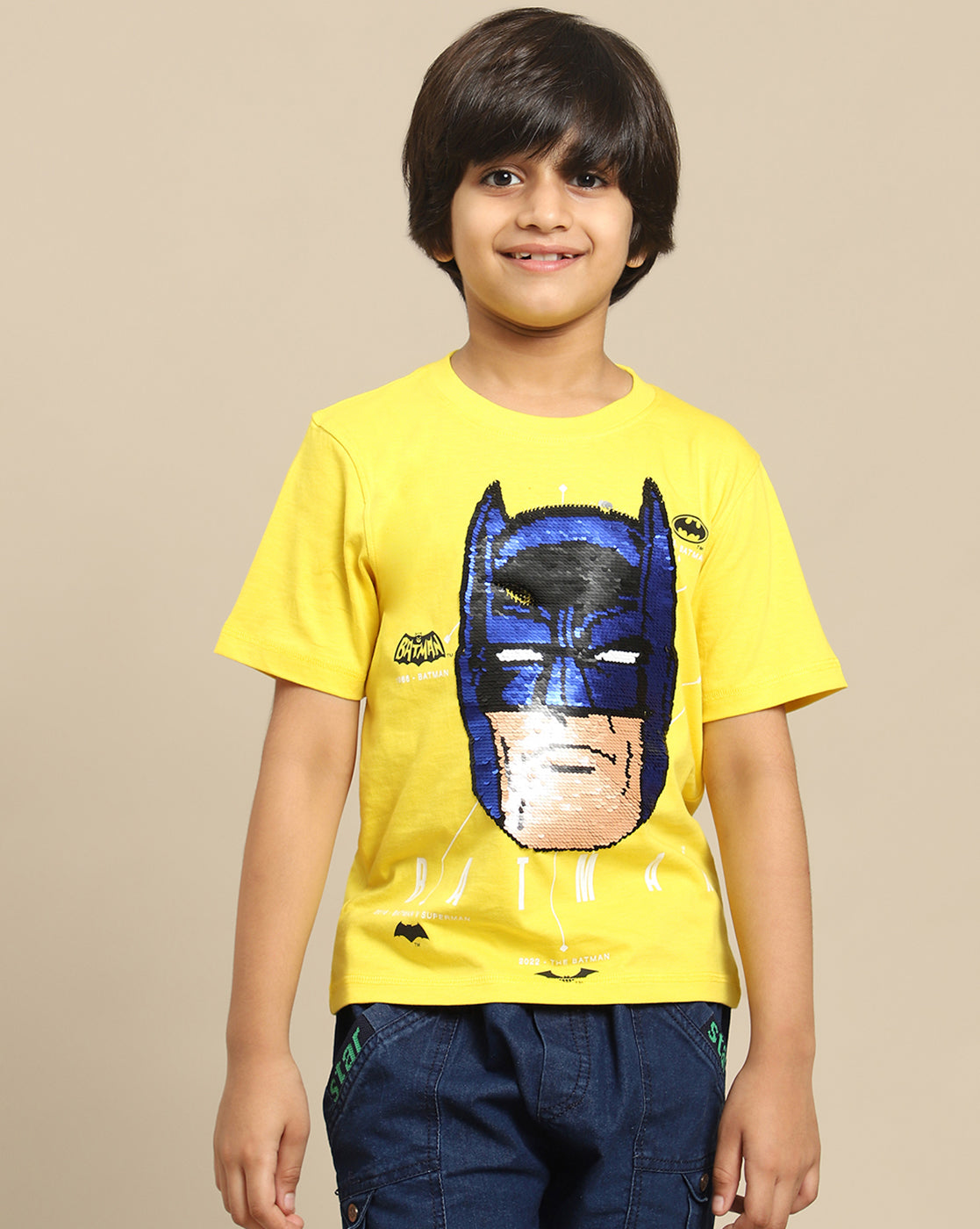 Batman Printed Regular Fit Tshirt For Boys