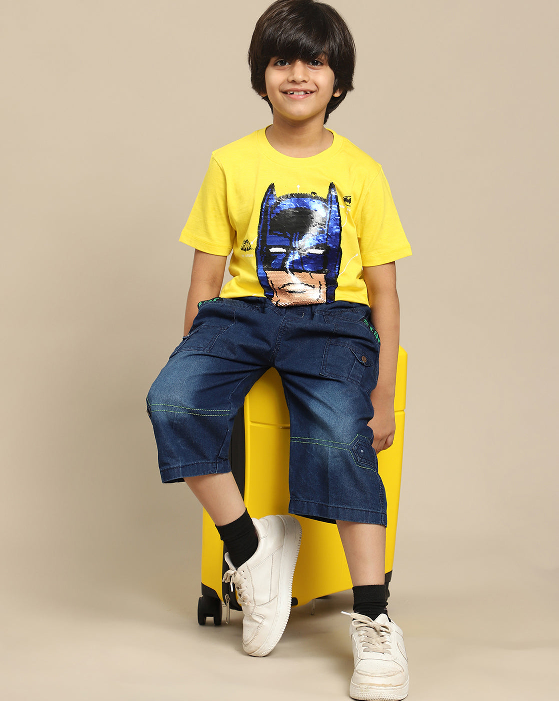 Batman Printed Regular Fit Tshirt For Boys