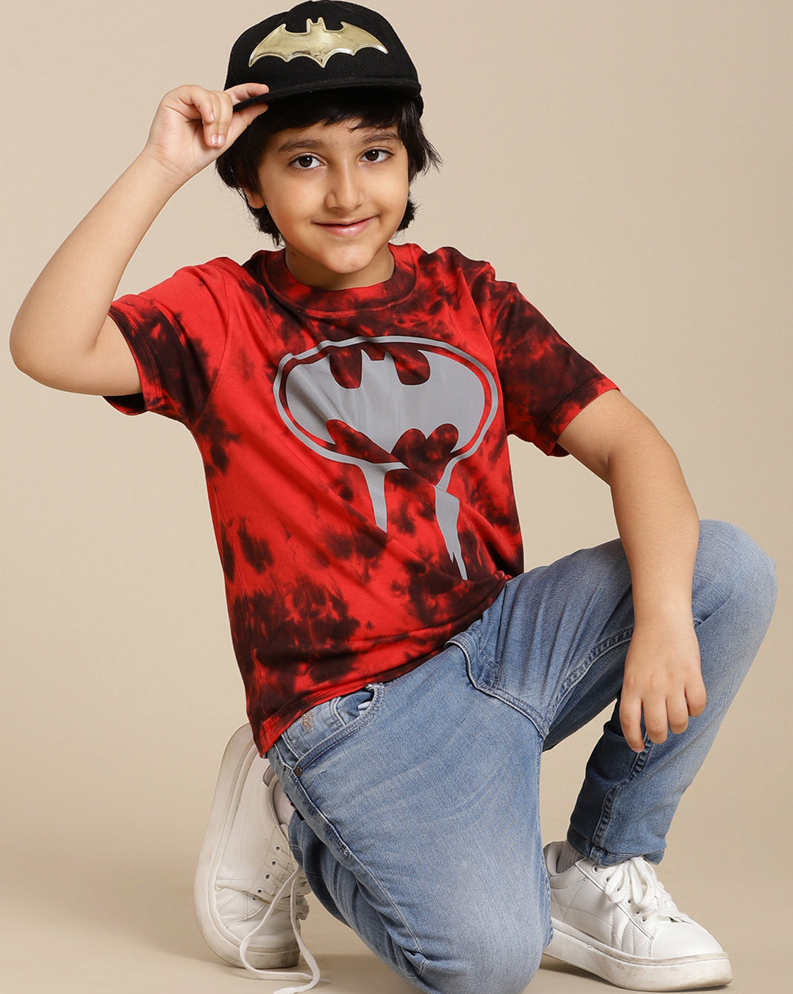 Batman Printed Regular Fit Tshirt For Boys