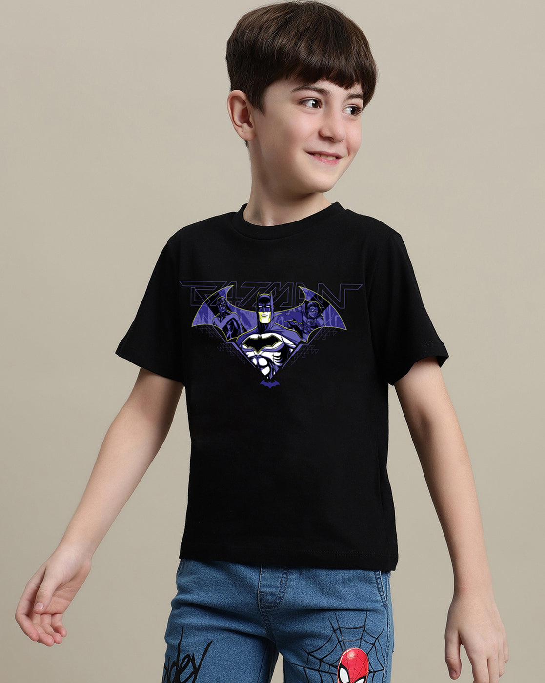 Batman Printed Regular Fit Tshirt For Boys